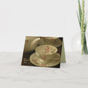 PINK BLOSSOMS TEA SET note card