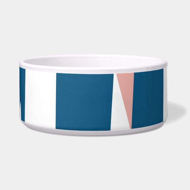 Pink Blue and White Abstract  (Front)