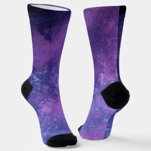Pink & Blue Dark Storm Clouds  Socks
