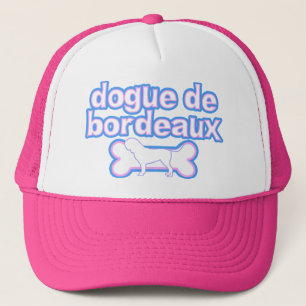 Pink & Blue Dogue de Bordeaux Trucker Hat