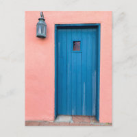 Pink & Blue Door Vintage Tucson Arizona Photo