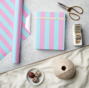 Pink Blue Gender Reveal Party Gift  Wrapping Paper