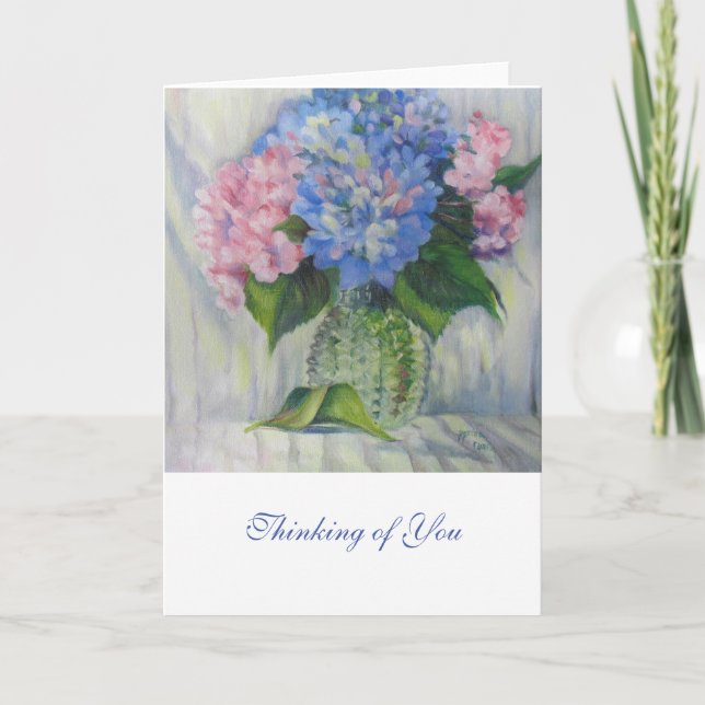 "Pink, Blue, & Glass" Card (Front)