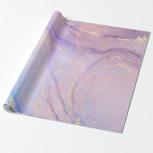 Pink & Blue Gold Glitter Marble