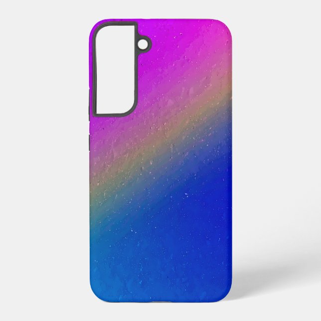 Pink Blue Gradient Rainbow Samsung Galaxy S22+ Case (Back)