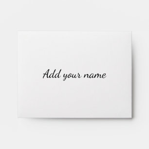 Pink blue green stripes add name text message here envelope