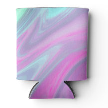 Pink Blue Green Watercolor Abstract Fine Art