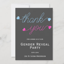 Pink & Blue Hearts Gender Reveal Party