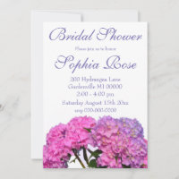Pink Blue Hydrangeas elegant pink purple flowers
