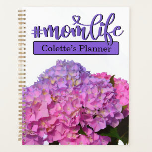 Pink Blue Hydrangeas pink purple flowers #momlife Planner
