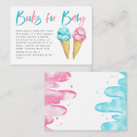 Pink Blue Ice Cream Gender Reveal Book Request