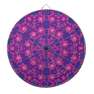 Pink & Blue Kaleidoscope Gradient Dartboard