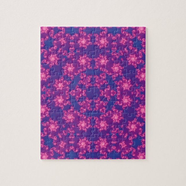 Pink & Blue Kaleidoscope Gradient Jigsaw Puzzle (Vertical)