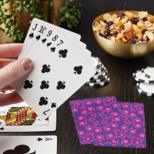 Pink & Blue Kaleidoscope Gradient Playing Cards