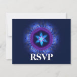 Pink-Blue Magen Bar/Bat Mitzvah RSVP<br><div class="desc">An RSVP card to accompany Bar/Bat Mitzvah invitations featuring the same design.</div>