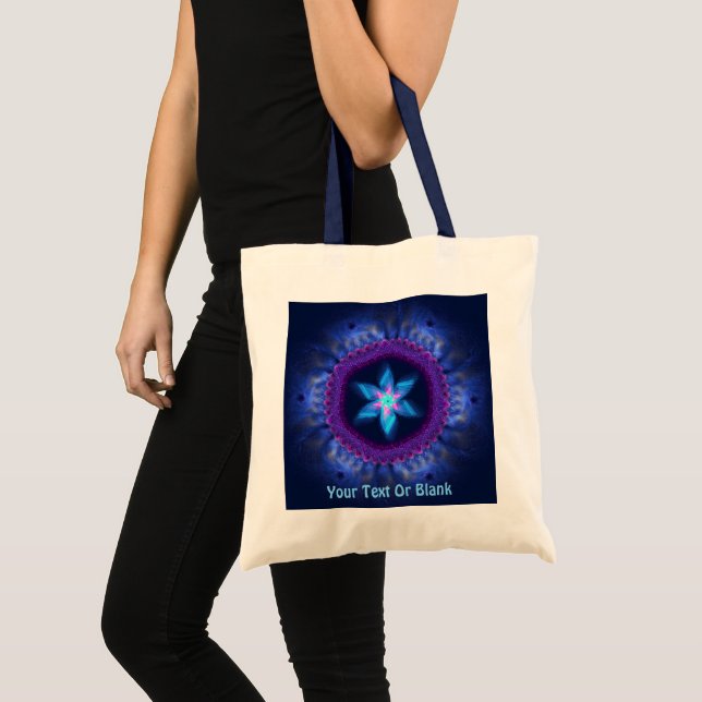 Pink-Blue Magen Tote Bag (Front (Product))