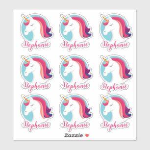 Pink & Blue Magical Unicorn – Personalised