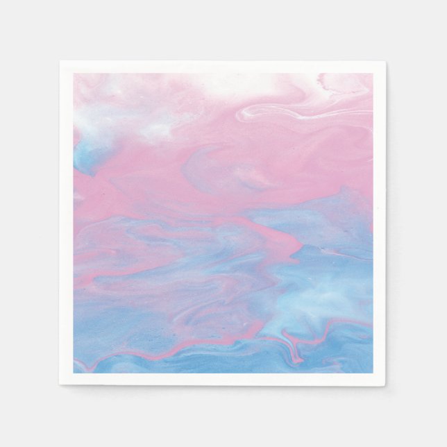 pink & blue marble napkin (Front)