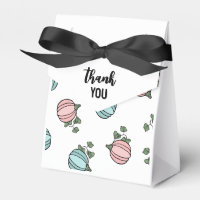 Pink & Blue Pumpkins Gender Reveal Thank You