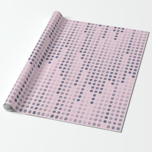 Pink Blue Purple Polka Dots Matrix patterned Wrapping Paper