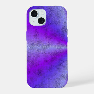 Pink Blue Rainbow in Elephant Skin Leather Optik iPhone 15 Case