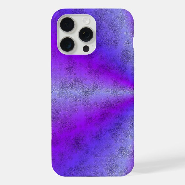Pink Blue Rainbow in Elephant Skin Leather Optik iPhone Case (Back)