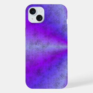 Pink Blue Rainbow in Elephant Skin Leather Optik iPhone 15 Plus Case