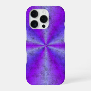 Pink Blue Rainbow in Elephant Skin Leather Optik iPhone 16 Pro Case