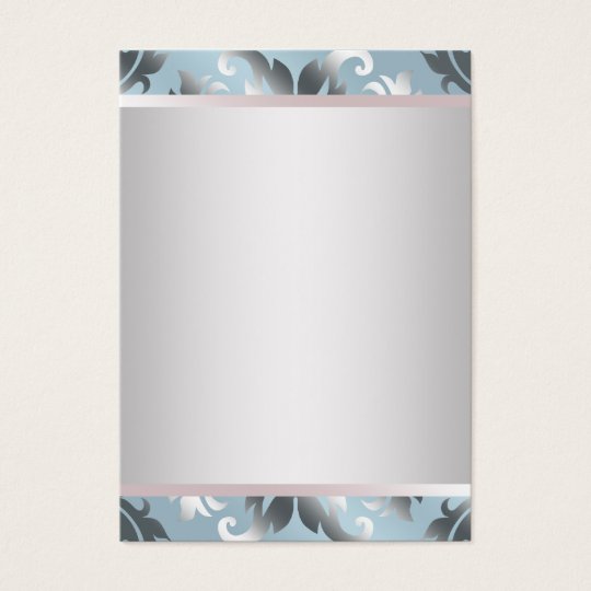 Pink Blue Silver Business Card