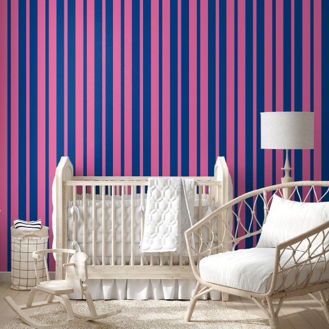 Pink Blue Stylish Stripes Pattern Design  Wallpaper (Creator Uploaded)