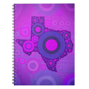 Pink Blue Texas Mosaic Notebook