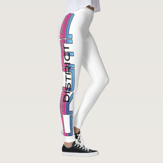 PINK/BLUE - WHITE LEGGINGS (Right)