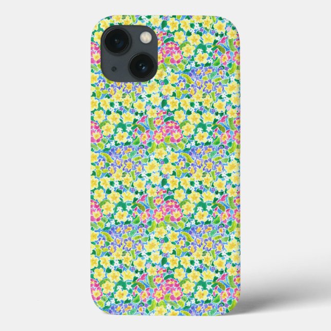 Pink, Blue, Yellow Primroses iPhone 6 Xtreme Case (Back)