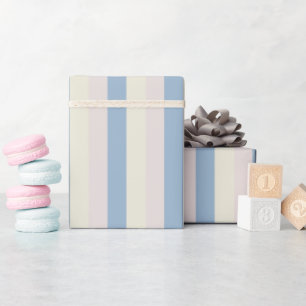 Pink / Blue / Yellow Stripes Wrapping Paper