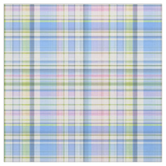 Pink Blue Yellow Wht Preppy Madras Style Plaid Sz6 Fabric