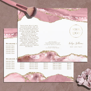 pink blush agate brochure