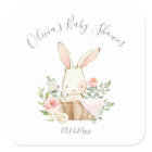 Pink Blush Bunny Rabbit Girl Baby Shower