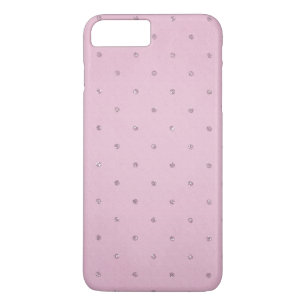 pink blush diamond studs iPhone 8 plus/7 plus case