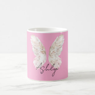 Pink Blush Fairy Wings Coffee Mug