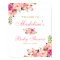 Pink Blush Floral and Gold Baby Shower Welcome