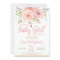 Pink Blush Floral Baby Shower Invitation Girl