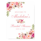 Pink Blush Floral Bridal Shower Welcome