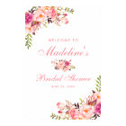 Pink Blush Floral Bridal Shower Welcome