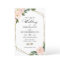 Pink Blush Floral Budget Wedding Invitation