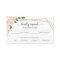 Pink Blush Floral Geometric Wedding RSVP Card