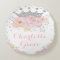 Pink Blush Floral Silver Crown Princess Nursery