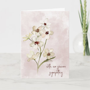 Pink Blush Floral Sympathy Card