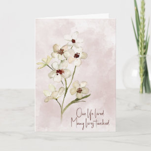 Pink Blush Floral Sympathy Card