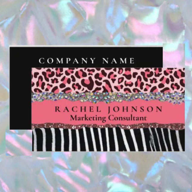 Pink Blush Girly Modern Feminine Glam Retro Business Card (Creator Uploaded)