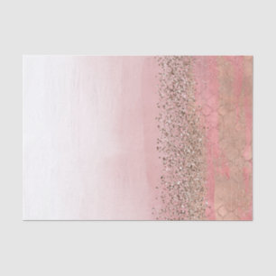 Pink Blush Glitter Moroccan Indian Princess Party Tissue Paper